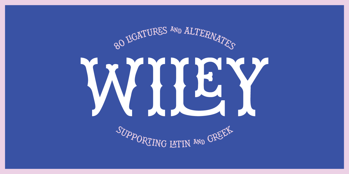 Schriftart Wiley